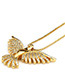 Fashion Gold Color Brid Shape Decorated Necklace