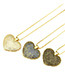 Fashion Gold Color+black Heart Shape Decorated Necklace