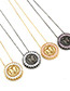 Fashion Gold Color+pink Round Shape Decorated Hollow Out Necklace