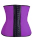 Fashion Plum Red Button Shape Decorated Corset
