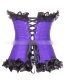 Fashion Purple Bowknot Shape Decorated Corset