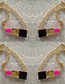 Fashion Gold Color Lip Shape Decorated Necklace