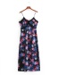 Fashion Multi-color Flower Pattern Decorated Suspender Dress