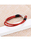 Fashion Red Irregular Shape Decorated Bracelet