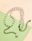 Fashion White Full Diamond Decorated Necklace