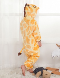 Lovely Yellow Giraffe Decorated Children Pajamas