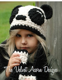 Lovely White+black Cartoon Bear Shape Design Child Hat