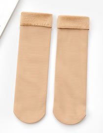 Fashion Carnation Pure Color Design Thicken Socks