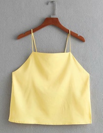 Fashion Yellow Underwear Sling Vest