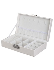 Fashion White Jewelry Multifunctional Jewelry Box