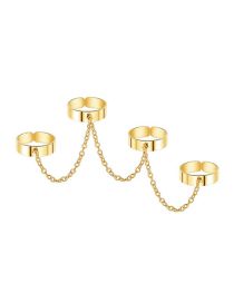 Fashion Gold Alloy Fringe Link Ring