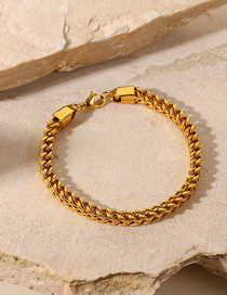 Fashion Gold Titanium Snake Chain Bracelet