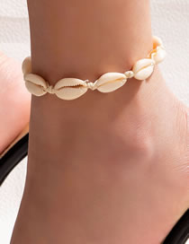 Fashion 2# Resin Shell Anklet