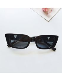 Fashion Black Pc Square Small Frame Sunglasses