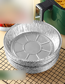 Fashion 8 Inch Deep Plate [50 Pieces] Home Baking Foil Tray