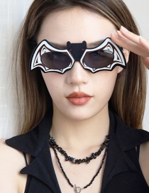Fashion Black And White Bat Halloween Cartoon Bat Glasses