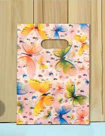 Fashion 20*30cm Flower Butterfly 100 Pcs Geometric Print Cartoon Gift Bag