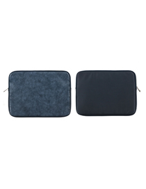 Fashion Blue Solid Color Portable Notebook Storage Bag