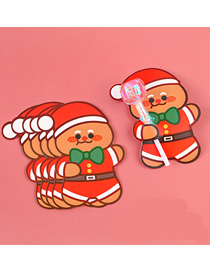 Fashion Gingerbread Man Cartoon Christmas Candy Card