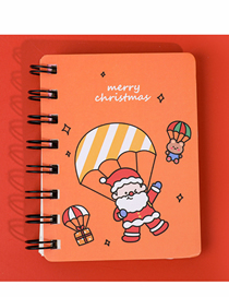 Fashion Old Man With Parachute Paper Cartoon Christmas Printed Notepad