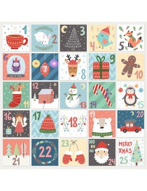 Fashion (christmas Stickers 1-24) Christmas Printed Holiday Card