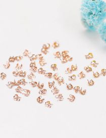 Fashion Rose Gold 3.2mm A Pack Of 5000 (2 Packs Minimum) Metal Bead Chain Buckle Jewelry Accessories