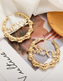 Fashion 5-sexy Alphabet Bamboo Earrings