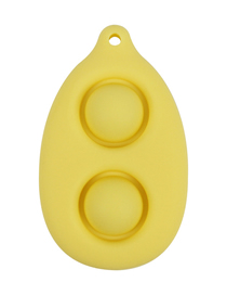 Fashion Water Drop Yellow Decompression Keychain Pressing Toy