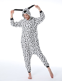 Fashion Dalmatians-2 Flannel Cartoon One Piece Pajamas