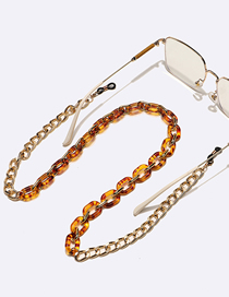 Fashion Leopard Print Acrylic Leopard Print Chain Glasses Chain