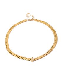 Fashion Gold Gold Plated Titanium Snake Chain Necklace