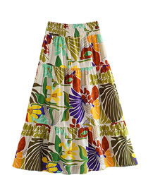 Fashion Skirt Polyester Printed Skirt